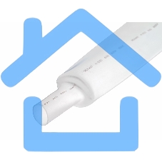 Термоусаживаемая трубка Rexant 35,0/17,5 мм, белая, упаковка 10 шт. по 1 м