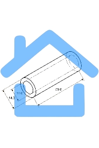 Гильза ГМЛ 50-11 (50 мм² - Ø 11 мм) ГОСТ 23469.3-79 (в упак. 5 шт.) Rexant