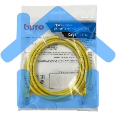 Патч-корд Buro UTP cat5E 2м желтый RJ-45 (m)-RJ-45 (m)