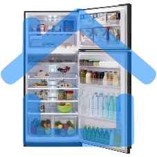 Холодильник Sharp SJXE55PMSL серебристый двухкамерный 388/148 л морозилка сверху