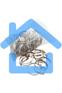 Хомуты нержав. сталь, стандартное болтовое крепление 50-70 мм, ширина 9 мм, 50 шт. Сибртех