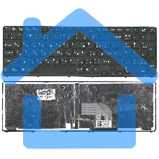 Клавиатура для ноутбука Sony Vaio SVE17 черная с подсветкой с черной рамкой