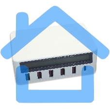 Профессиональное зарядное устройство 818PF для 5-ти телефонов с индикацией потребления + Type C PD