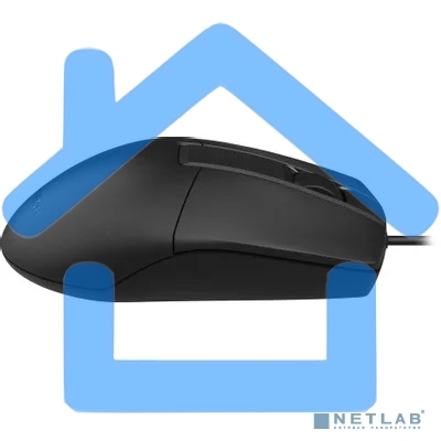 Мышь проводная A4Tech OP-335S черный, 1200 dpi, USB, кнопки - 3