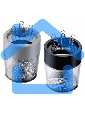 Скрепочница Deli E9881 магнитная прозрачный картонная коробка