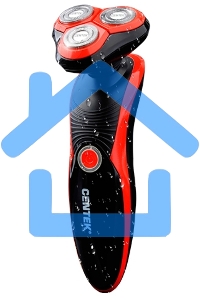 Электробритва Centek CT-2168 (красный) ротор 3D, влажное бритье, 3 плав.головки, 2-ные лезвия, до 50 мин раб