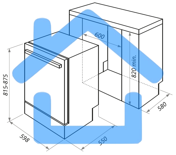 Встраиваемая посудомоечная машина Maunfeld MLP-12IM, черный, 59.8 см, 14 компл., 44 дБ, класс A++