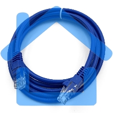 Патч-корд Buro UTP cat5E 2м синий RJ-45 (m)-RJ-45 (m)
