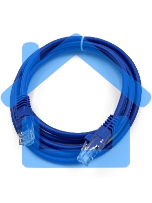 Патч-корд Buro UTP cat5E 2м синий RJ-45 (m)-RJ-45 (m)