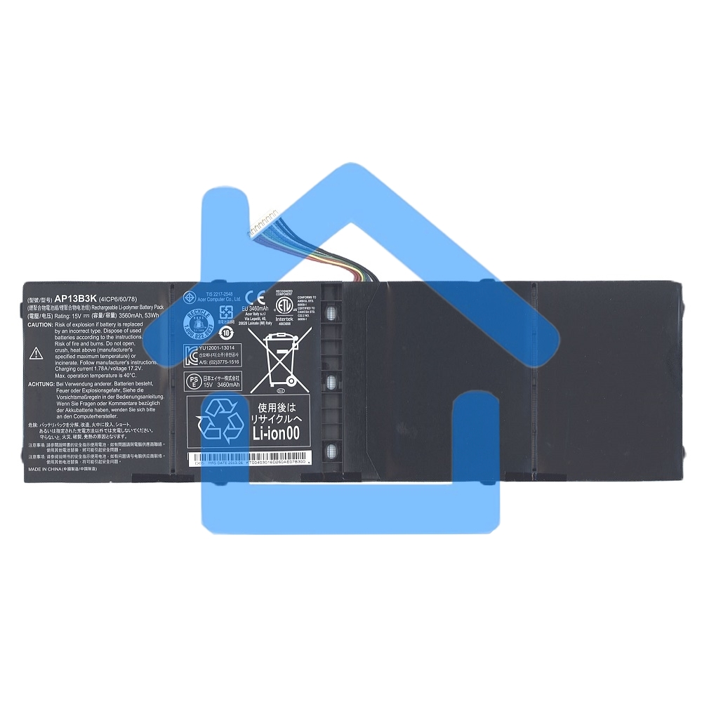 Аккумуляторная батарея для ноутбука Acer Aspire V7-482 15V 3560mAh 53Wh