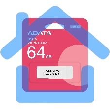 Флешка USB ADATA UC310 (UC310-64G-RWH), 64 Gb, USB 3.2 Gen 1, R/W 100/30, белый