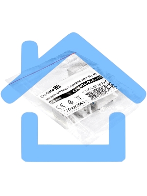 Модуль-вставка Keystone Jack RJ-45 ExeGate KJ-8P8C-U-C6-90-110 (Кат.6, неэкранированная, 90 градусов, IDC 110)