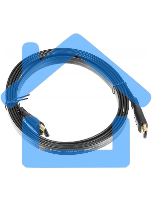 Кабель аудио-видео Buro Flat HDMI (m)/HDMI (m) 2м. черный