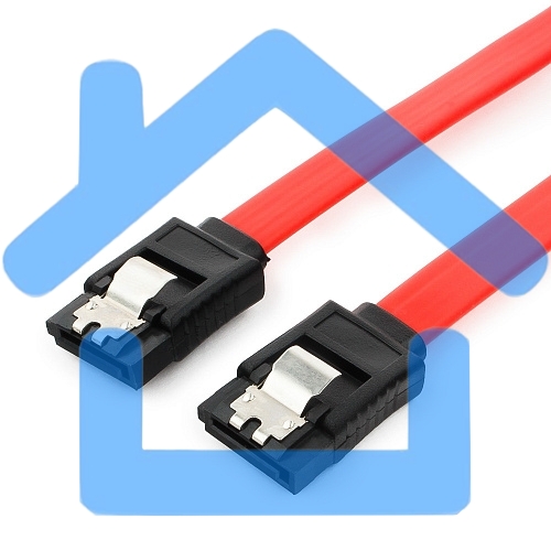 Кабель интерфейсный SATAIII Cablexpert CC-SATAM-DATA-0.8M, 80см, 7pin/7pin, защелка, пакет
