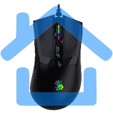 Мышь проводная A4Tech Bloody W90 Pro черный, 16000 dpi, USB, кнопки - 10