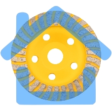 Чашка алмазная шлифовальная KRANZ Turbo 125х22.2 мм