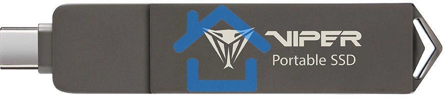 Внешний SSD Patriot Viper, 2TB, USB 3.2 Gen 2 Type-A/Type-C, R/W 1000/1000, черный