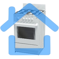 Плита газовая Darina S GM 441 001 W белый/черный, конфорок 4 шт, духовка 50 л, 50 см x 85 см x 51 см