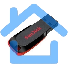 Флешка USB Sandisk 32Gb Cruzer Blade SDCZ50-032G-B35 USB 2.0 черный/красный