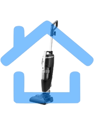 Пылесос вертикальный паровой Kitfort KT-575-1 черный, питание питание от сети, 1600 Вт, уборка влажная/паром/сухая, пылесборник 1.1 л