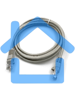 Патч-корд Buro UTP cat5E 2м серый RJ-45 (m)-RJ-45 (m)