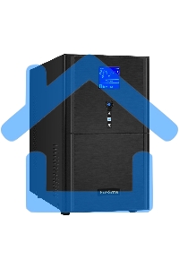 Источник бесперебойного питания (инвертор, синус, для котла) ExeGate SineTower SZ-5000.LCD.AVR.2SH.1C13.T.RJ.USB 5000VA/4000W, чистая синусоида, LCD дисплей, AVR, 2*Schuko+1*C13+клеммы, RJ45/11, USB, линейно-интерактивный, внешняя батарея 48В до 200А·ч, ч