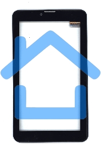 Сенсорное стекло (тачскрин) для Irbis TZ48, черное с рамкой