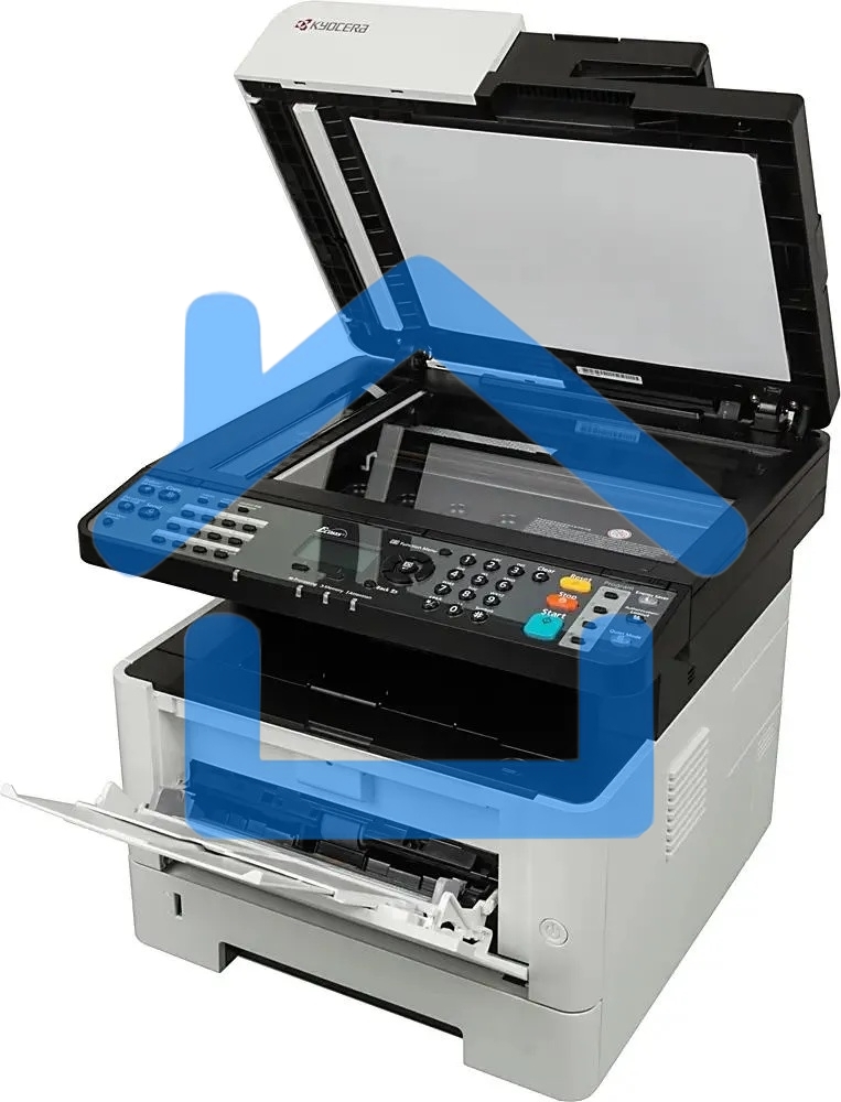 МФУ лазерное Kyocera Ecosys M2040dn (Азия) (1102S33AX0), A4, ч/б, печ. до 40 стр/мин., скан. до 40 стр/мин. (ч/б) 23 стр/мин. (цвет), 1200 x 1200 dpi (печать) 600x600dpi (скан.), USB, RJ-45 (старт.картр. TK-1178)