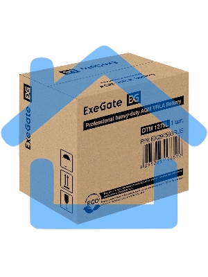 Аккумуляторная батарея ExeGate DTM 1275L (12V 75Ah, болт М6)