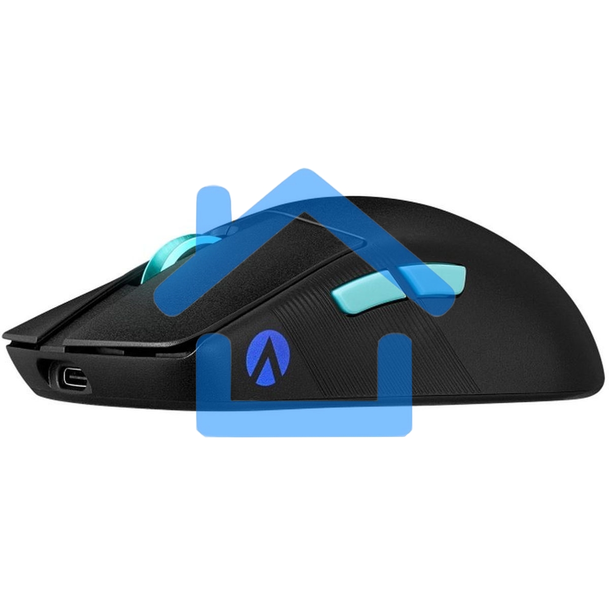Мышь беспроводная/проводная ASUS ROG Harpe Ace Aim Lab Edition черный, 36000 dpi, радиоканал, Bluetooth, USB, кнопки - 5