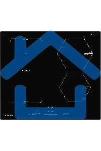Индукционная варочная панель MONSHER MHI 6016, индукция, инвертер, 60 см, 9 уровней мощности, бустер, Stop and Go, автоматическое отключение, таймер, индикатор остаточного тепла, сенсорное/слайдерное управление, черный