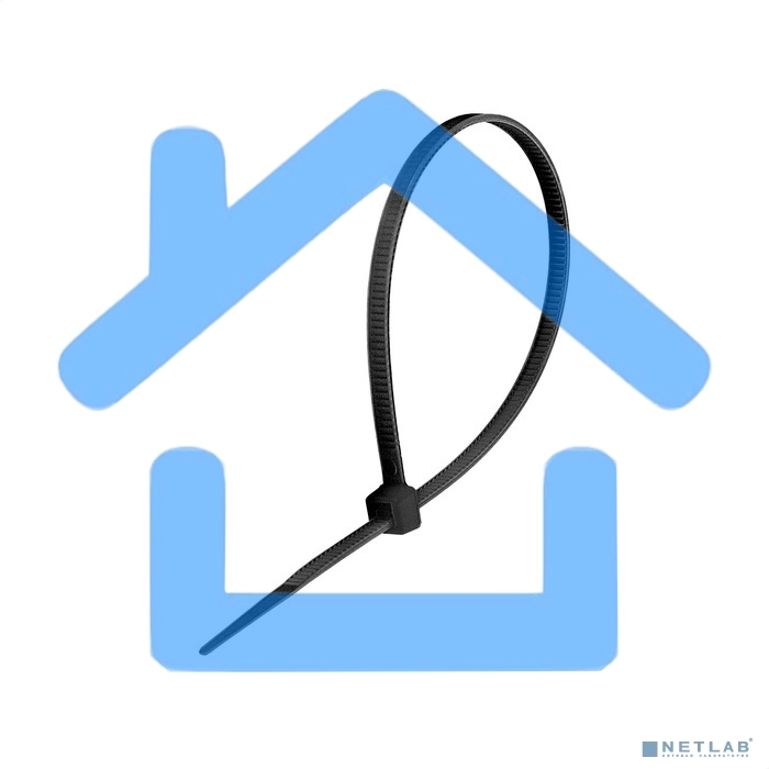 Стяжка (хомут) нейлоновая ExeGate CV66-500x4.8B EX293130RUS (нейлон 6.6, 500x4.8мм, неоткрывающаяся, halogen free, -40°C - +85°C, черная, 100 шт)