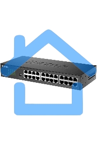 Неуправляемый коммутатор D-Link DGS-1024D/J1A с 24 портами 10/100/1000Base-T