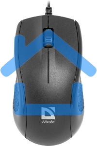Мышь проводная Defender Optimum MB-160 черный, 1000 dpi, USB, кнопки - 3