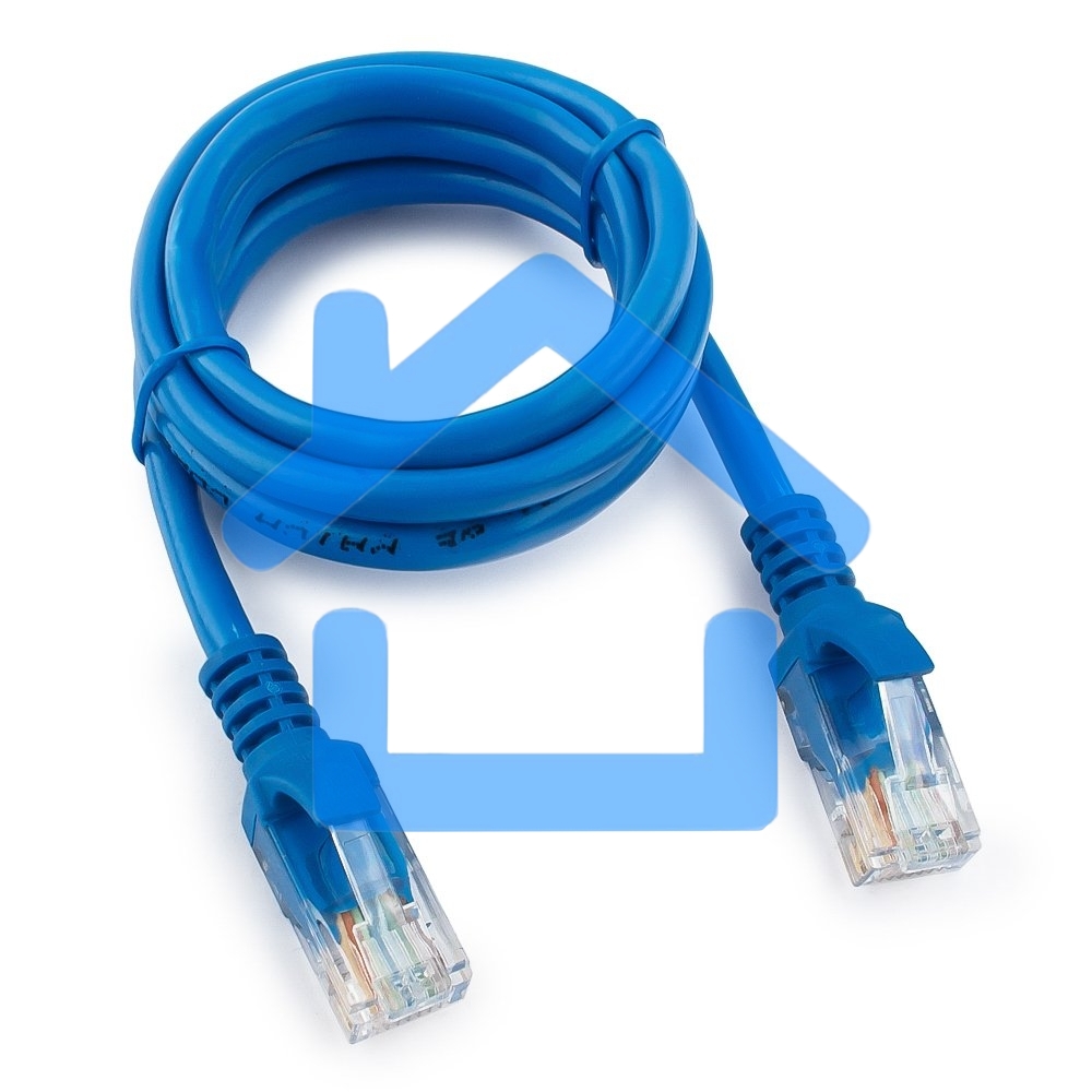 Патч-корд UTP Cablexpert кат.5e, 1м, литой, многожильный (синий)