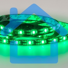 Лента светодиодная с USB коннектором 5 В, 8 мм, IP65, SMD 2835, 60 LED/m, цвет свечения зеленый