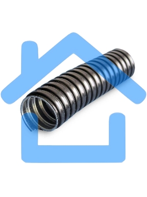 Металлорукав в ПВХ изоляции Р3-ЦПнг 20 d20мм без протяжки черный (уп.50м) ЗЭТА zeta44205