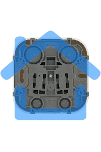 Розетка 1-м ОП Quteo 16А с заземл. белый  Leg 782211