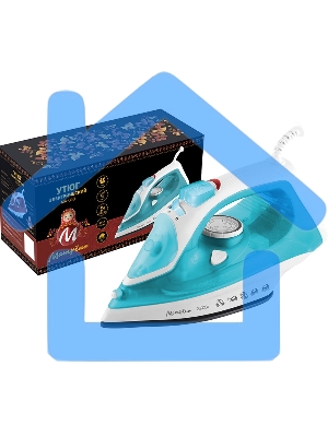Утюг Матрена МА-049 бирюзовый (2300Вт, пар, спрей, пар.удар, самооч., керам. подошва)