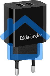 Сетевой адаптер Defender UPC-21 2xUSB,5V/2.1А кабель microUSB