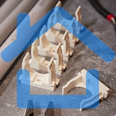 Крепеж-клипса для монтажного пистолета Ø 32 мм, белая (50 шт/уп) Rexant