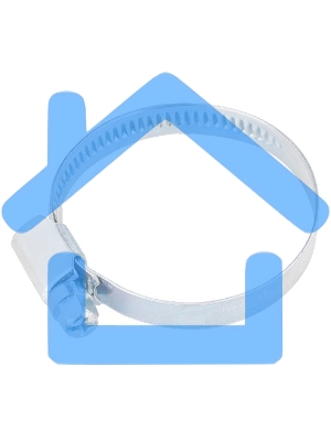 Хомуты нержав. сталь, стандартное болтовое крепление 70-90 мм, ширина 9 мм, 25 шт. Сибртех