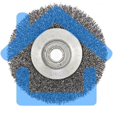 Щетка для УШМ Сибртех 100 мм, М14, 