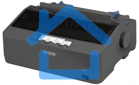 Принтер матричный Epson LX-350 (C11CC24031/C11CC24032), (А4, 357 cps (12 cpi), USB, LPT, COM)