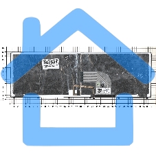 Клавиатура для ноутбука Sony Vaio SVE17 черная с подсветкой с черной рамкой