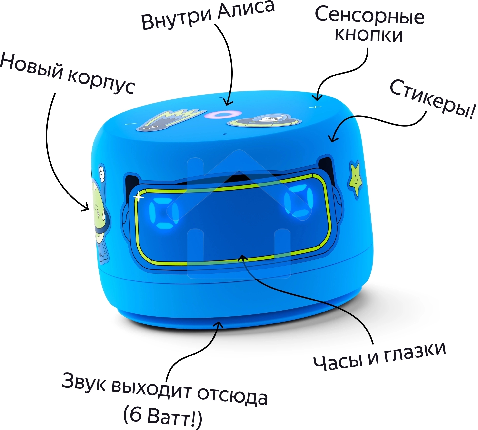 Умная колонка YANDEX YNDX-00026BLU SPEAKER LITE 2 BLUE
