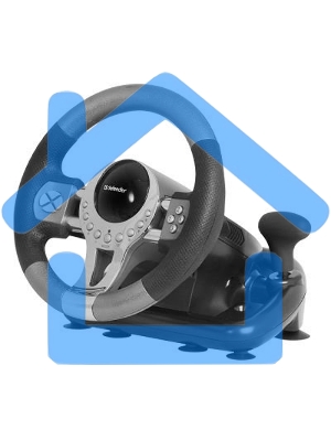 Игровой руль Defender FORSAGE 12 кн+2перекл.+1перекл. 8-ми позиц., USB