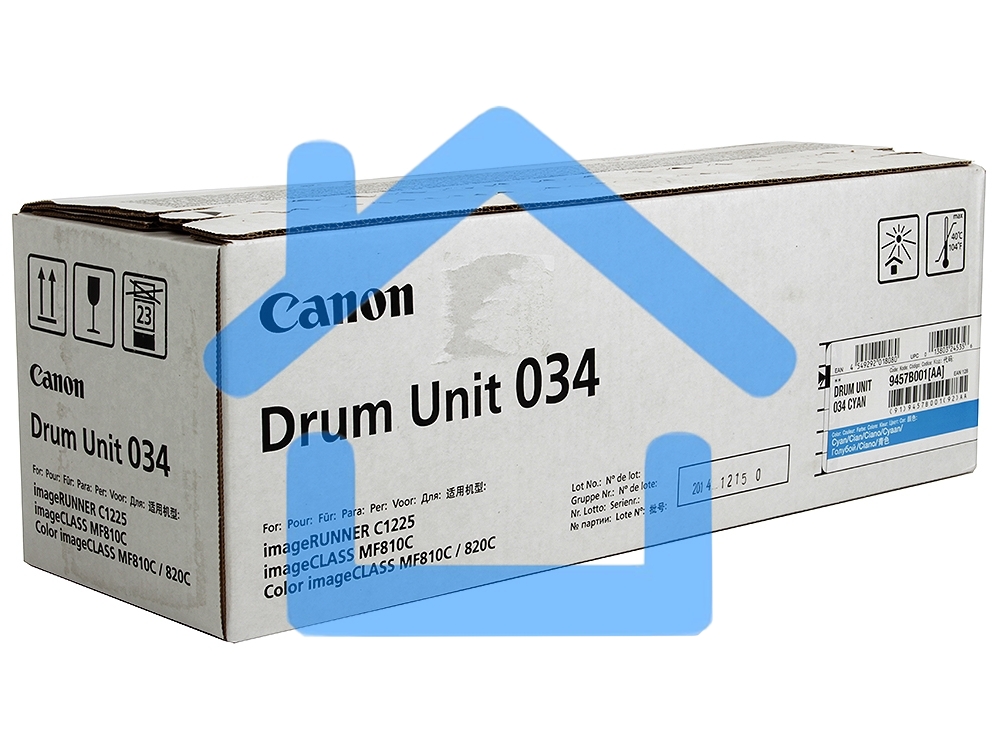 Фотобарабан Canon C-EXV034C cyan голубой, 34000 стр, для iR C1225/iF