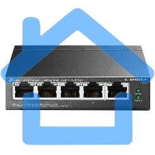 Коммутатор TP-Link 8-Port 10/100Mbps Unmanaged Switch with 4-Port PoE, metal case, desktop mount, PoE budget 41W.