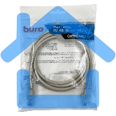 Патч-корд Buro UTP cat5E 2м серый RJ-45 (m)-RJ-45 (m)